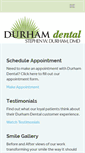 Mobile Screenshot of durhamdental.net